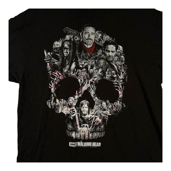 AMC The Walking Dead 2016 Of Skull Montage Us Promo TV Show Last T Shirt sz XL - Picture 3 of 3